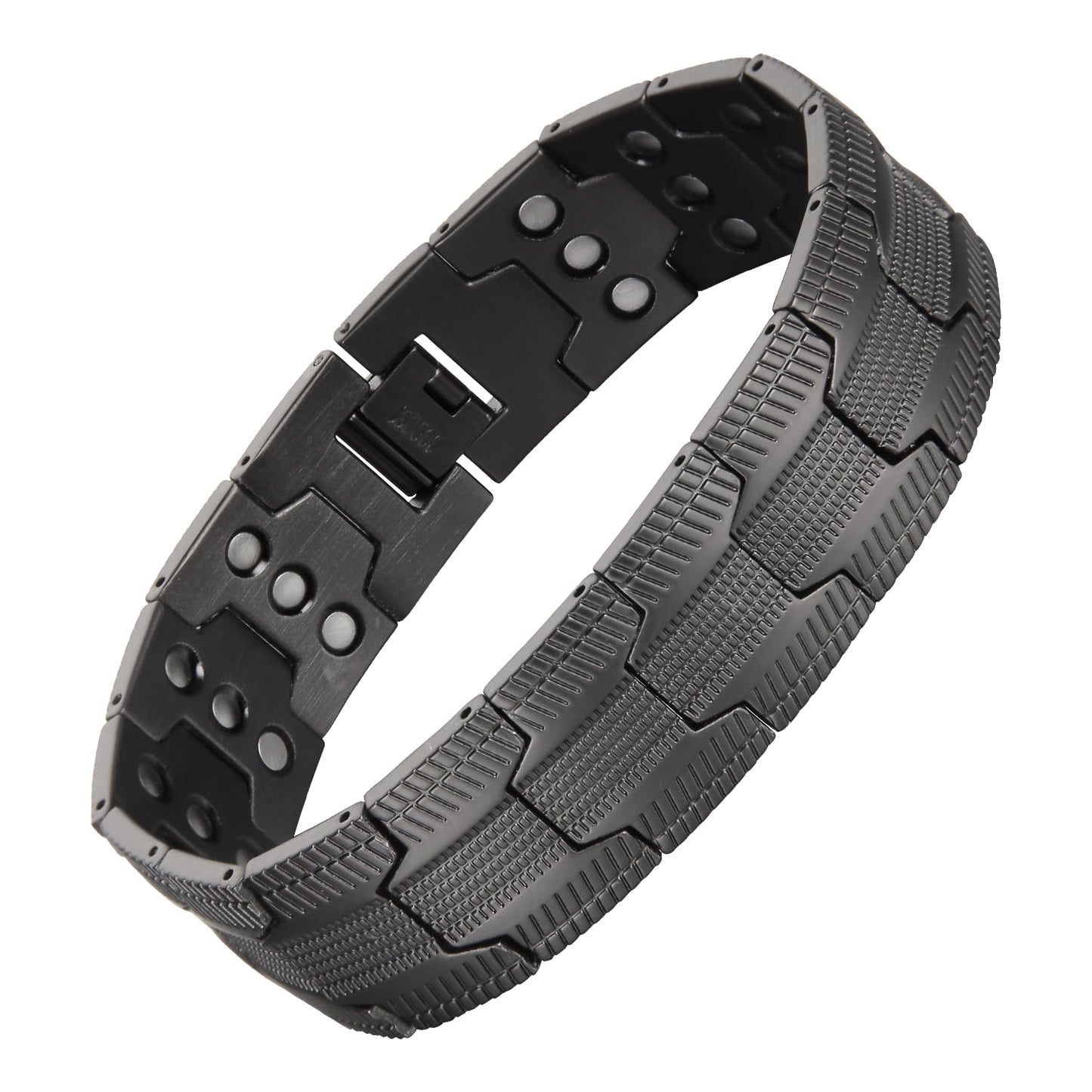 MagEnergy Copper Bracelet for Men, 3-Row Magnet Design, Ultra Strength Magnetic Bracelet 99.99% Pure Copper Wristband Adjustable Jewelry Gift with Sizing Tool