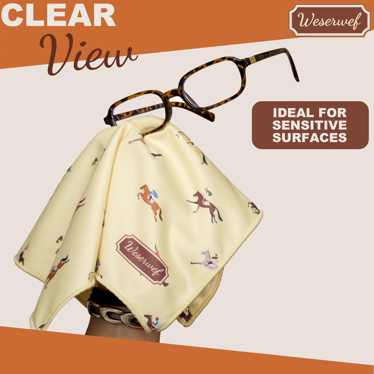 Design Microfiber Glasses Cleaning Cloth