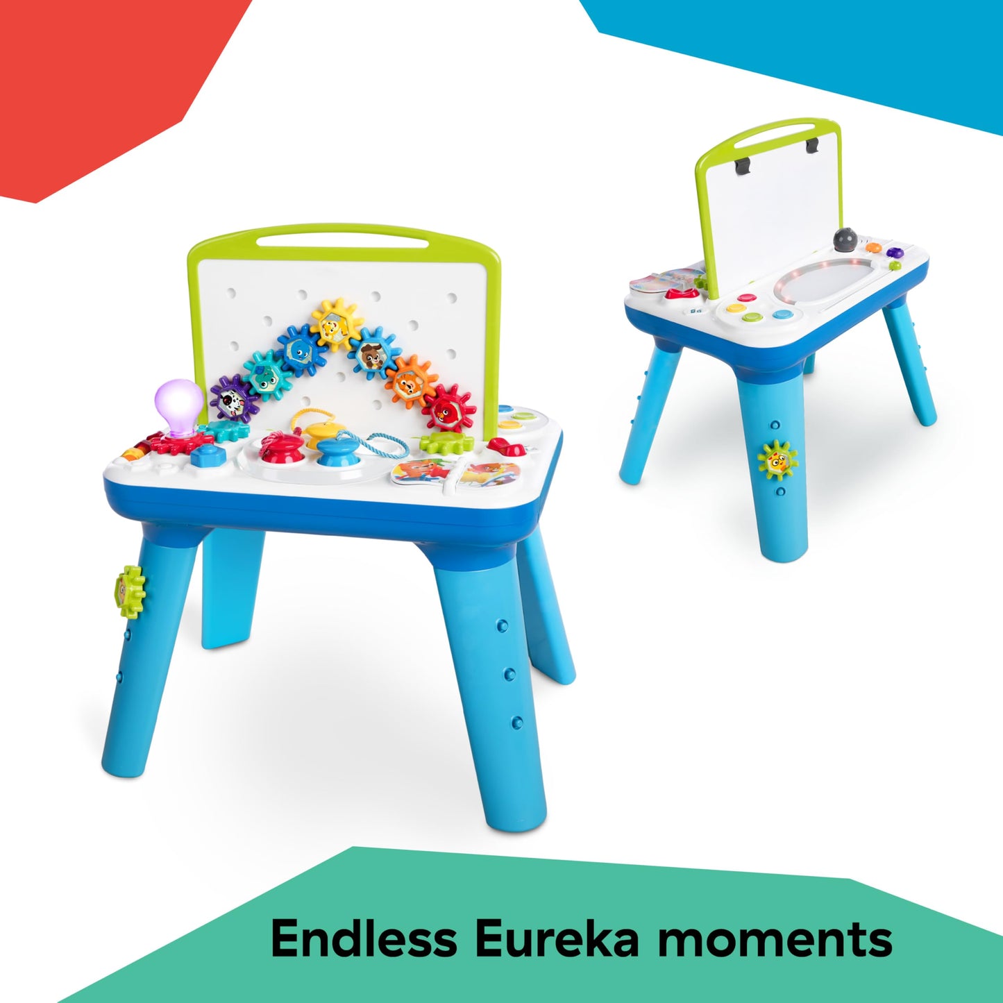 Baby Einstein Curiosity Table Activity Play Station, Montessori Floor Toy and Interactive Workbench, 12 Months and Up