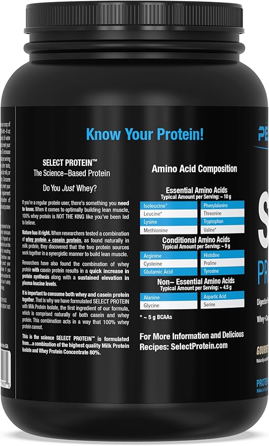 PEScience Select Low Carb Protein Powder, Gourmet Vanilla, 27 Serving, Whey and Casein Blend, Keto Friendly, Gluten Free, Best Tasting, Clean Isolate for Women and Men