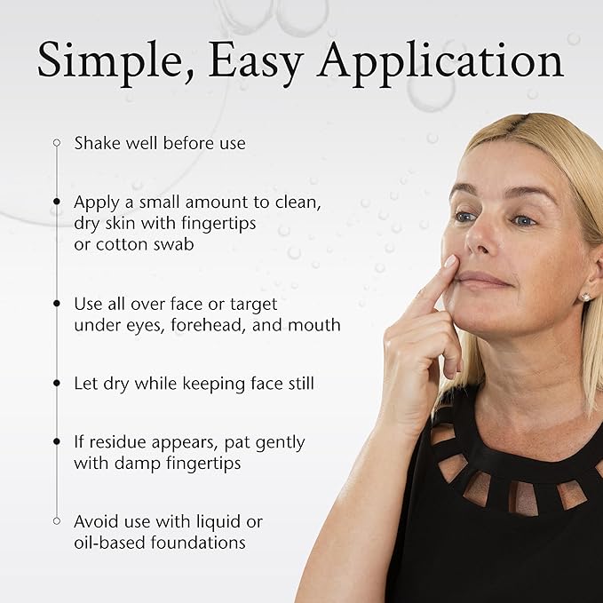 Boyd’s No Lines Temporary Wrinkle Remover - Skin Tightening Serum for Fine Lines, Instant Wrinkle Filler for Face, Forehead, Crow’s Feet, Under-Eye Bags, 0.5 fl oz
