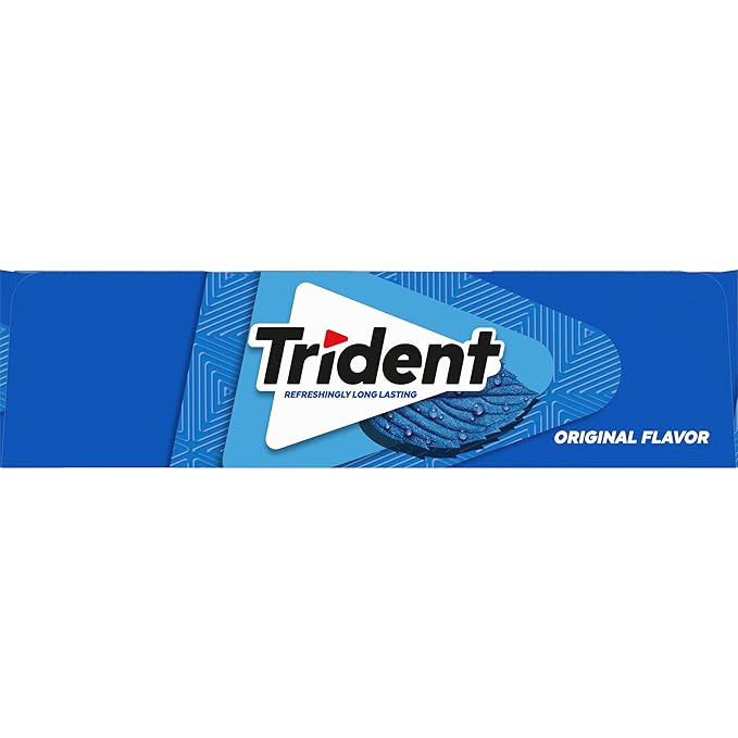 Trident Original Flavor Sugar-Free Chewing Gum, 12 Packs of 14 Pieces (168 Total Pieces)