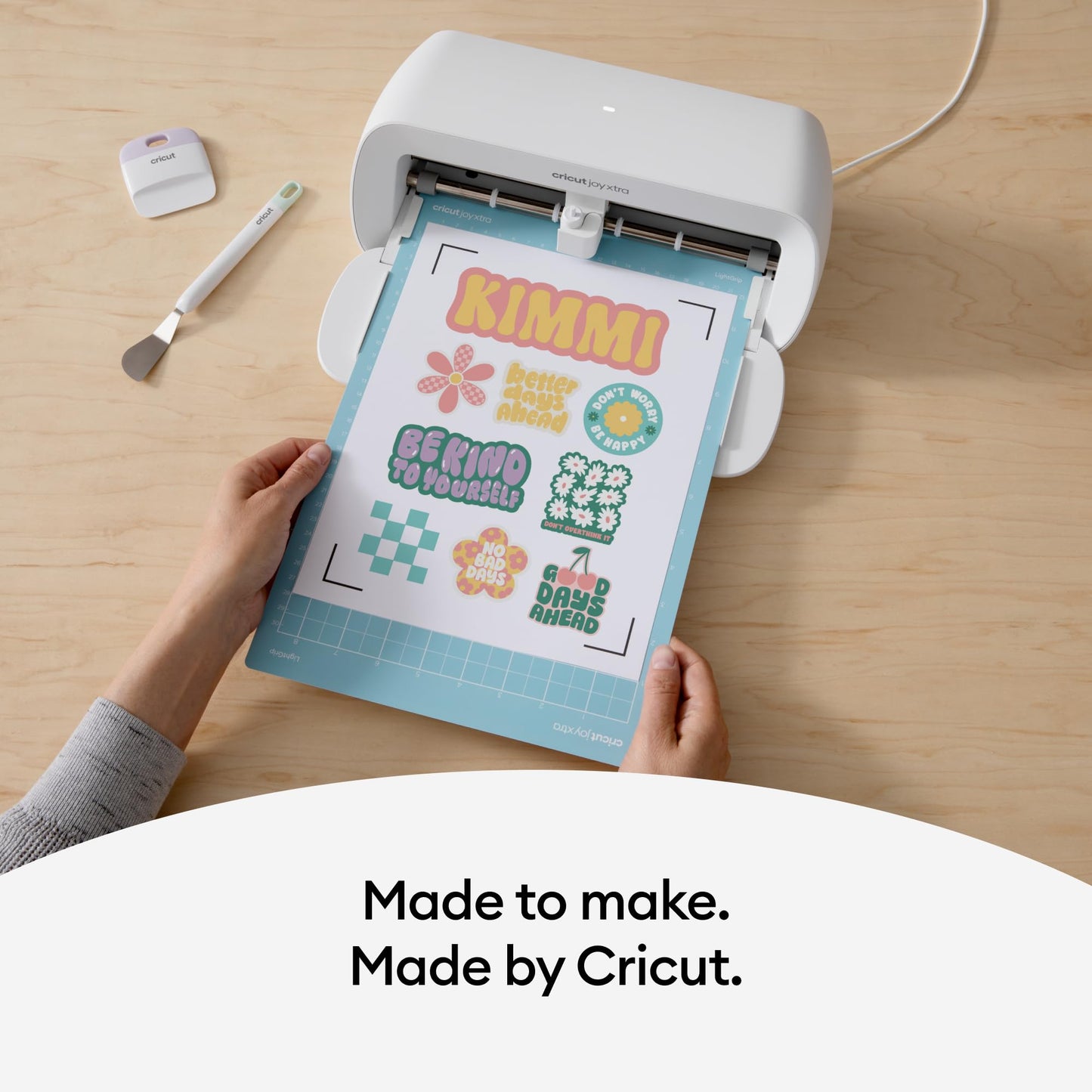 Cricut Sticker Paper (50 White Sheets, 8.5x11), Printable Stickers For Inkjet Printers - Works with Joy Xtra, Explore, & Maker Machines
