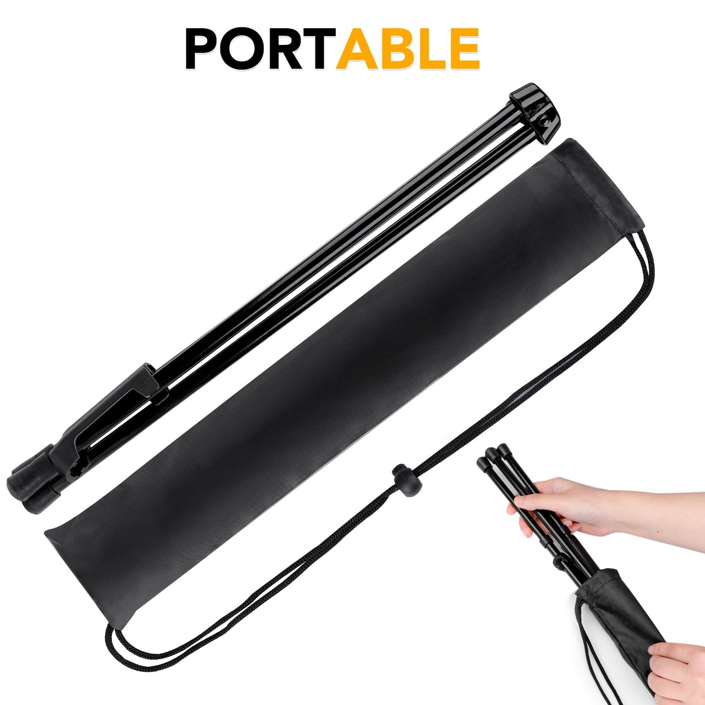 AROIC 3 Pack 14'' Tabletop Easels, Black Steel Table Top Easels for Display, Adjustable Portable Table Top Easel for Paintings, Signs, Posters,Frame Pictures(with 3 Bags)