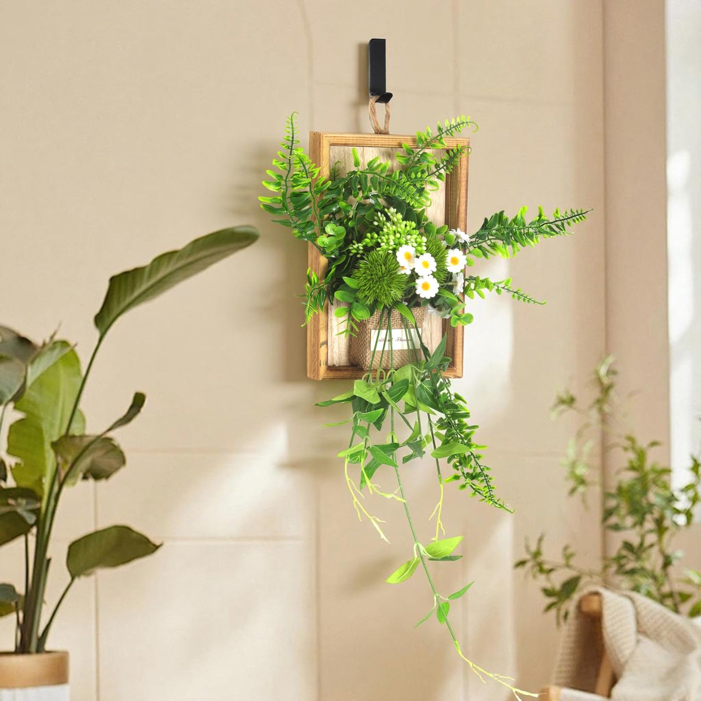 SHUOQIDI Simulation Flower Hanging Green Plants, Bedroom, Restaurant, Coffee Shop Atmosphere Decoration wall, Background wall Renovation