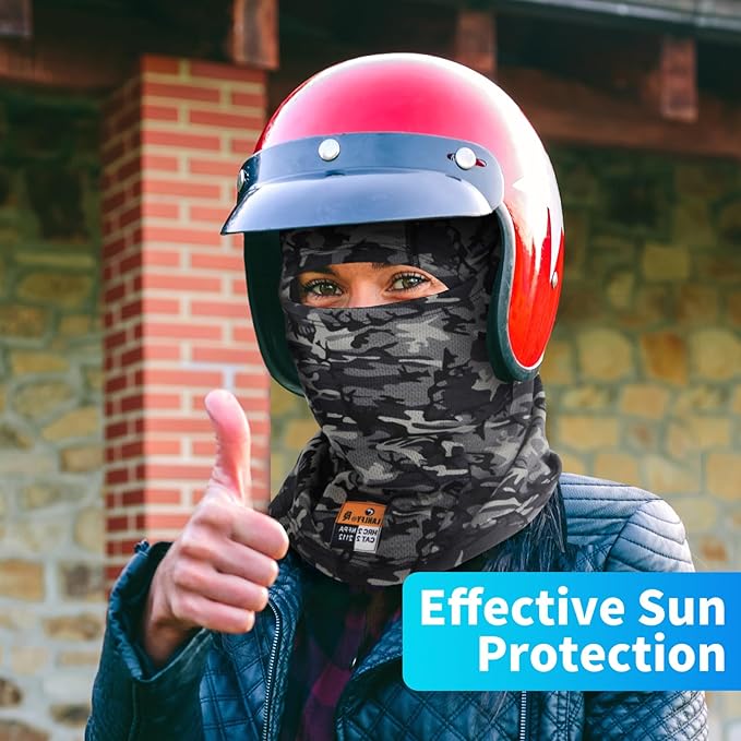 FR Balaclava Summer Face Mask Fireproof for Welding Racing UV Resistant Comfortable All Day Wear Safety Head Cover