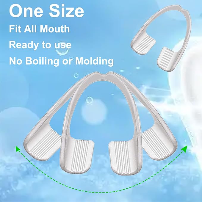 Mouth Guard Teeth Nighttime Protection 16 Count Mouth Guard for Grinding & Clenching Teeth with Hygiene Case | BPA Free Ready to Wear, Sleep Well, Disposable, One Size Fits All