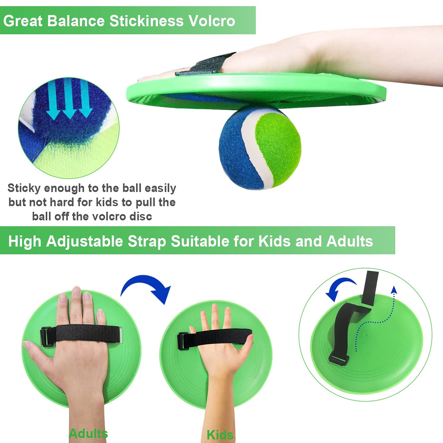 Jalunth Ball Catch Set Game Toss Paddle - Beach Toys Back Yard Outdoor Pool Games Backyard Target Throw Sticky Mitts Set Age 3 4 5 6 7 8 9 10 11 12 Years Old Boys Girls Kids Easter Gifts Pink 2 Pack