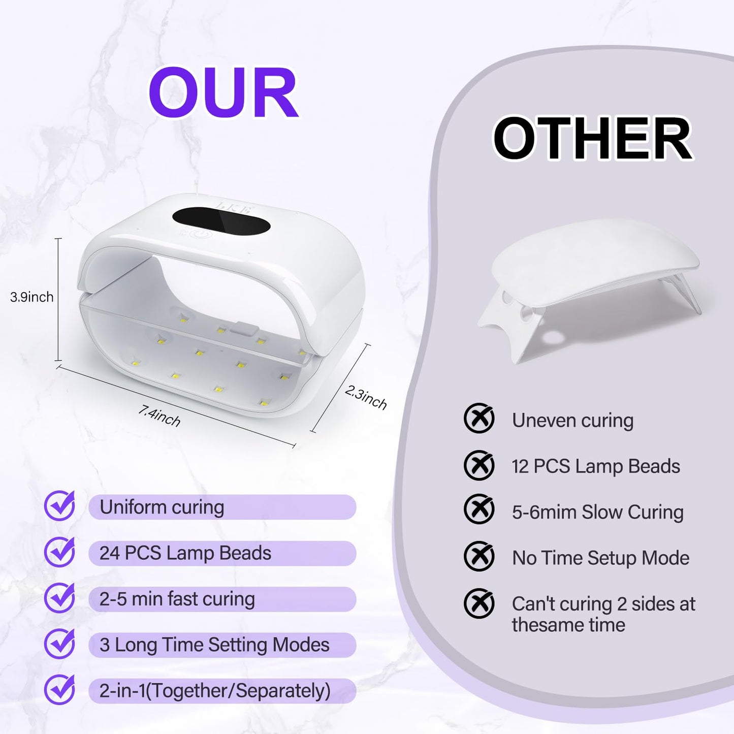 UV Light for Resin, 36W 24 LED Double-Sided UV Curing Lamp with Power Adapter, Fast Curing with 3 Timers, Jewelry Making Kit –9 Silicone Molds, 48 Metal Clasps, 5 Pipettes & Tools Set for DIY Crafts