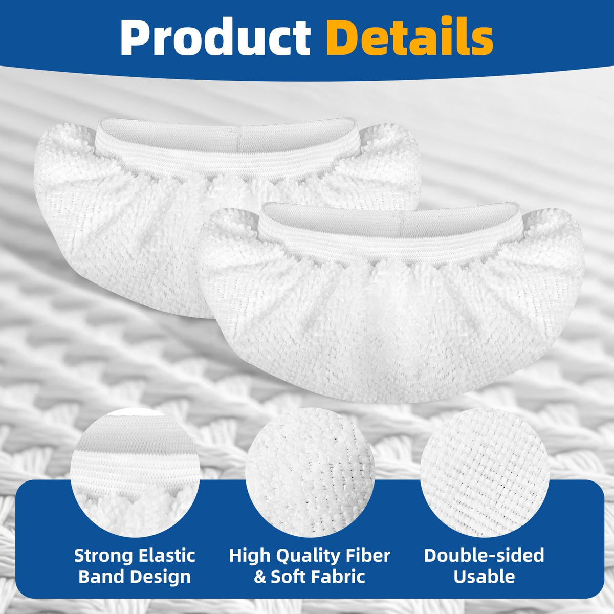 4 Pack Universal Steamer Cloth Covers for Handheld Steam Cleaner (4 Count)