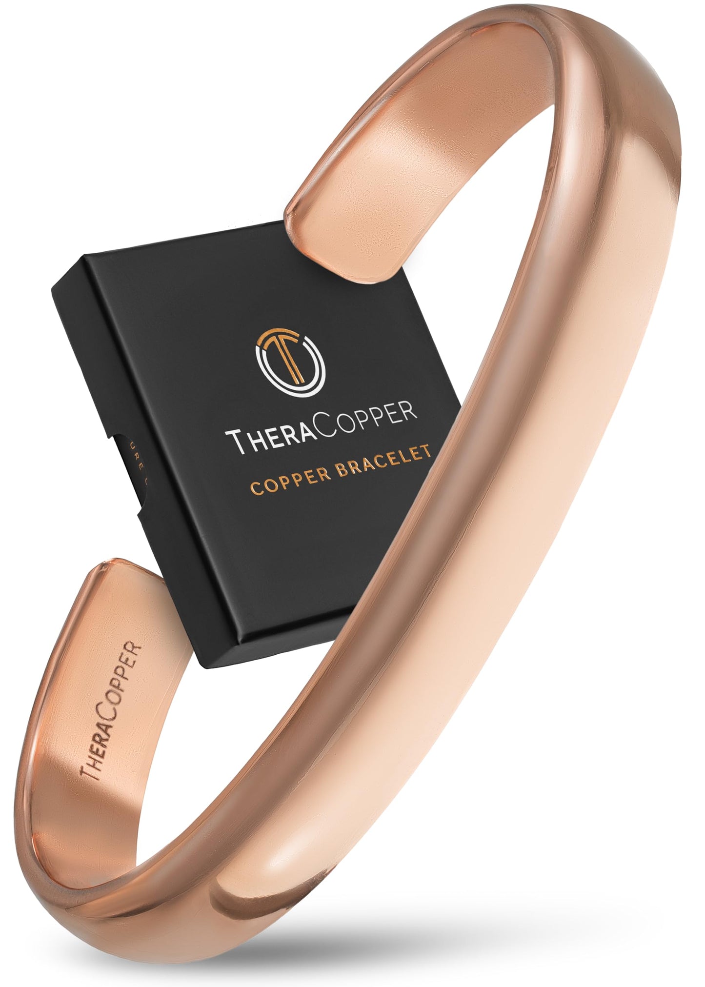 TheraCopper Copper Bracelet for Men & Women — 100% Pure Copper Bracelets — Raw, Solid & Uncoated Authentic Handmade Tibetan Bracelet Cuff Bangles (Plain)