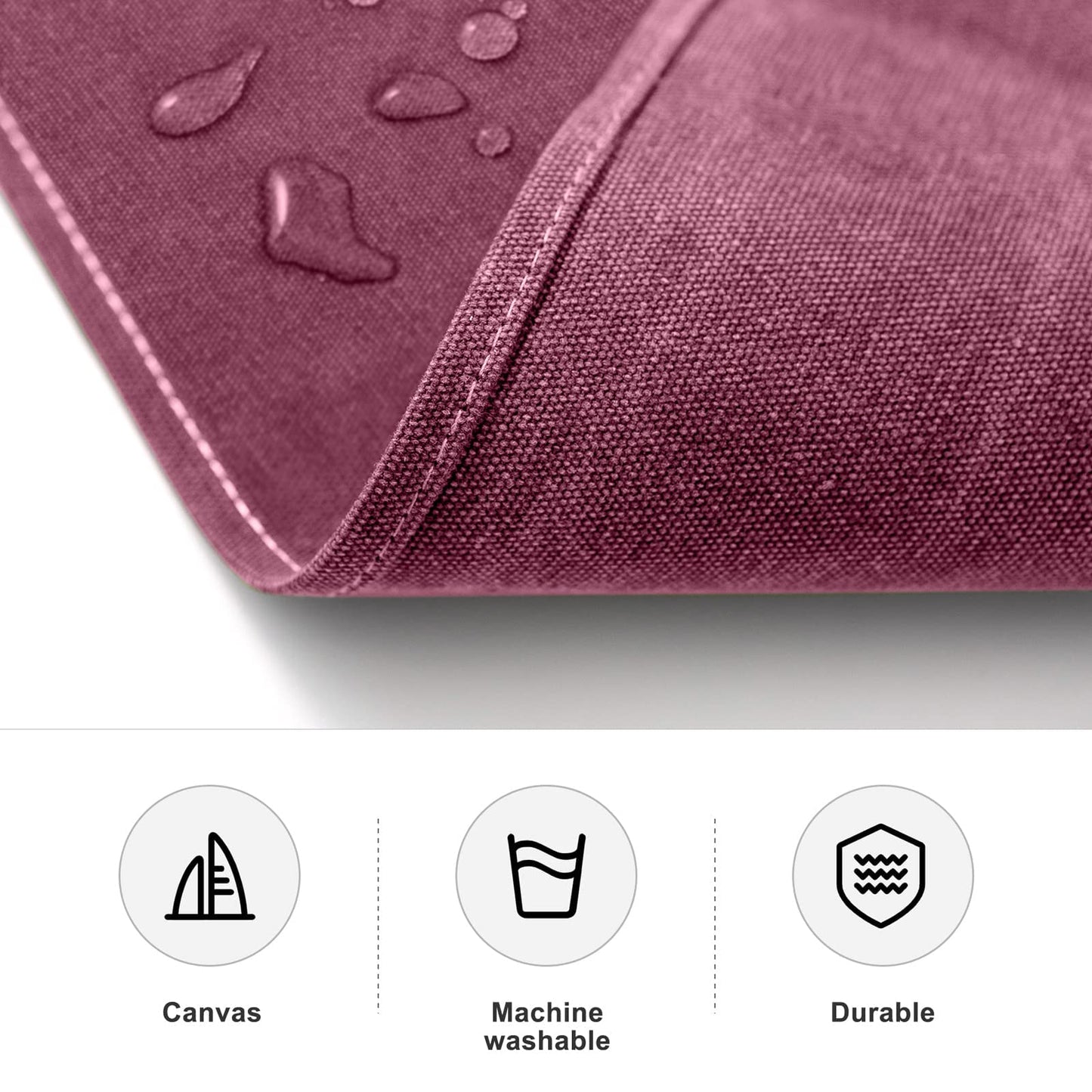 Hongsome Cotton Canvas Cross Back Apron for Gardening Garden Chef Bartender Work Women Men 3 Pockets Waterproof Adjustable M-XXL Purple