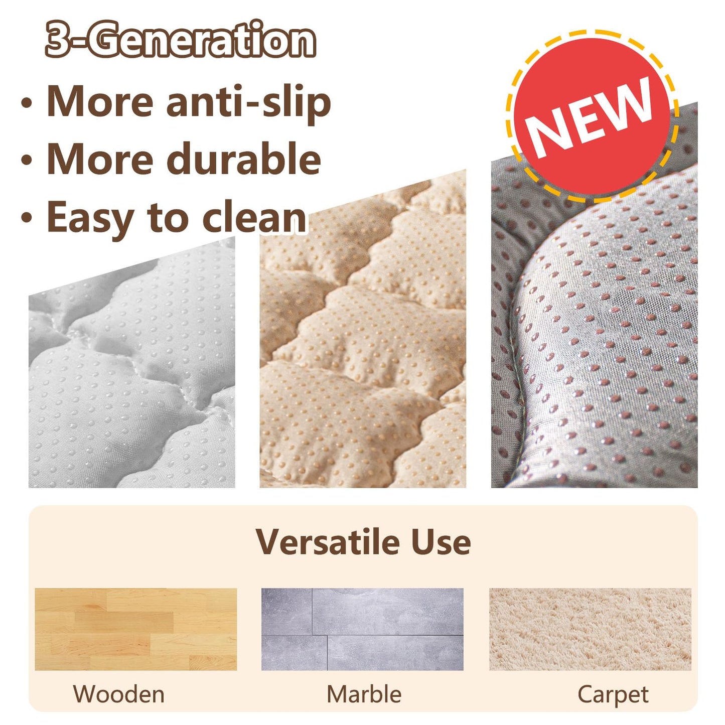 Beavtaens Baby Play Mat, 50x50 Playpen Mat with Super Soft Touch, Activity Mats with Upgraded Anti-Slip Bottom, Machine Washable Crawling Mats for Floor & Picnic(Trees)