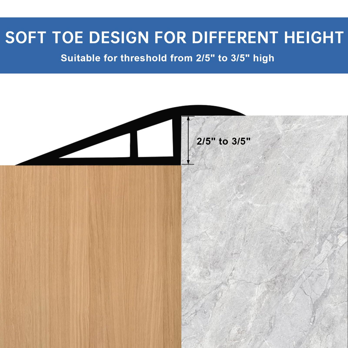 Vinyl Door Threshold Flooring Transition Strip Self Adhesive Carpet Edging Strip for Laminate Doorway Edge Threshold from 2