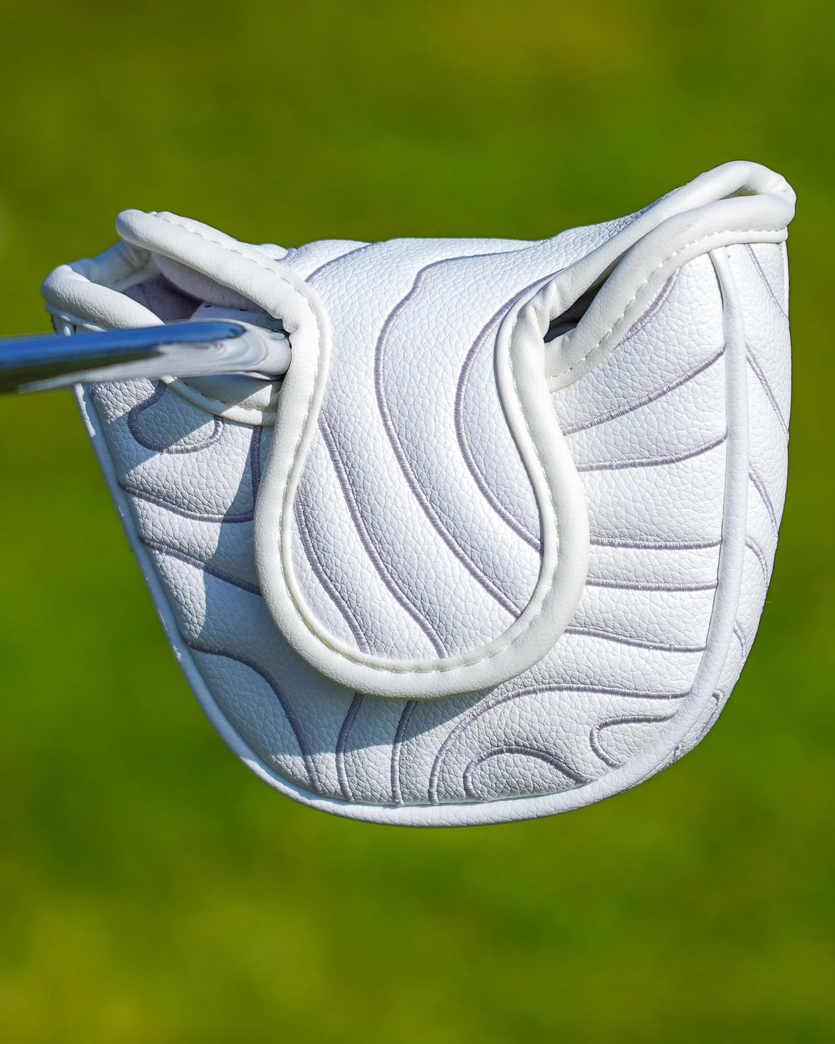 Golf Mallet Putter Cover Pure White Mallet Putter Headcover