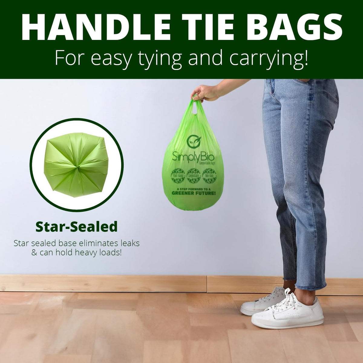 3 Gallon Compostable Trash Bags (80 Count)