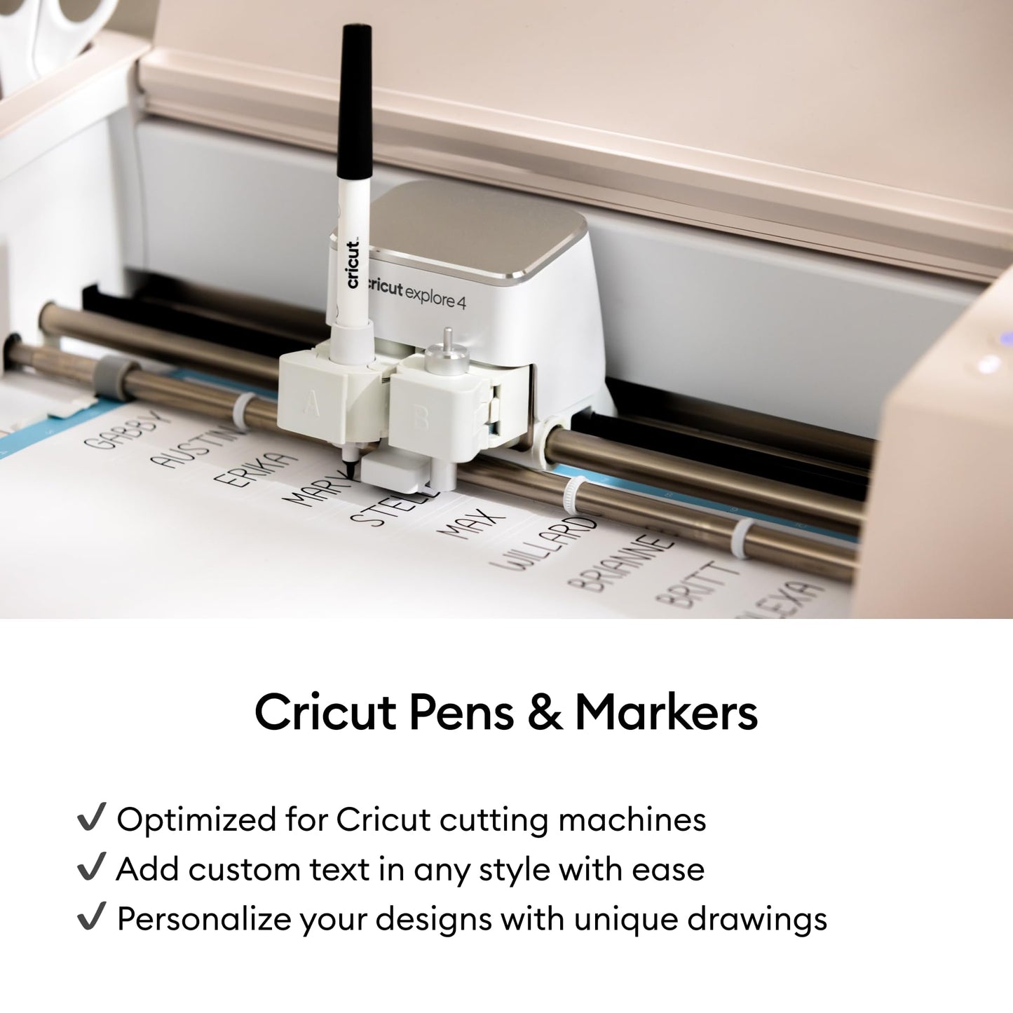 Cricut® Dual-Sided Markers, Ultimate Marker Set (22 ct) - 1.0mm Marker Tip + 0.4mm Fine Point Pen Tip - For use with Maker, Explore, & Venture Machines