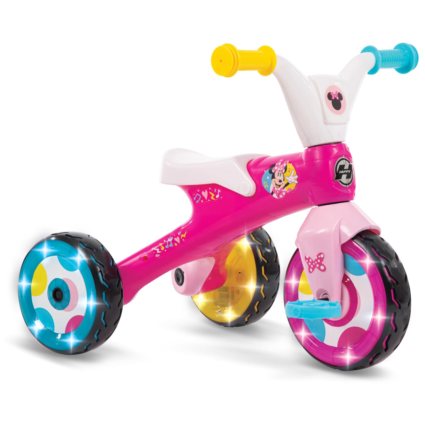 Huffy Disney Minnie Mouse Light Up Kids' Trike, Ideal for Ages 3+, Minnie Mouse Graphics, Colorful and Playful Design, Simple Coaster Brake, Sturdy and Durable, Safe for Toddlers, Girl's