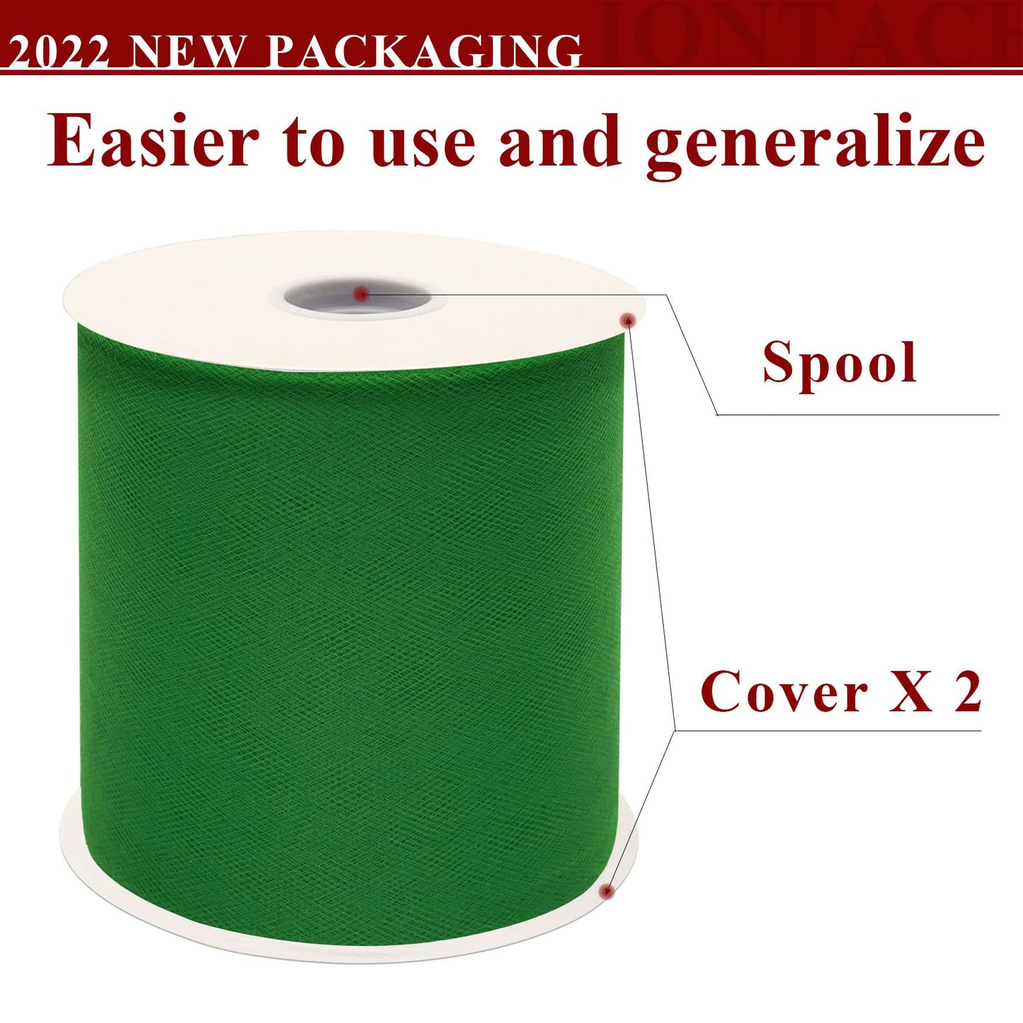 Emerald Green Tulle Fabric Rolls 6 Inch by 200 Yards (600 feet) Fabric Spool Tulle Ribbon for DIY Green Tutu Christmas Gift Wrapping Baby Shower Birthday Party Wedding Decorations Craft Supplies