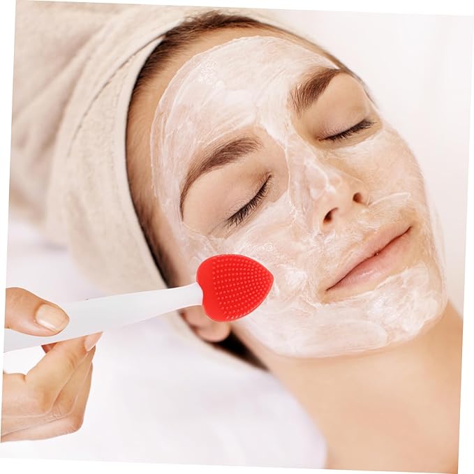 6pcs Silicone Nose Scrubber and Lip Scrub Brush Kit Double-Sided Exfoliating Facial Cleaning Tool for Makeup Lovers for Nose and Lip Care