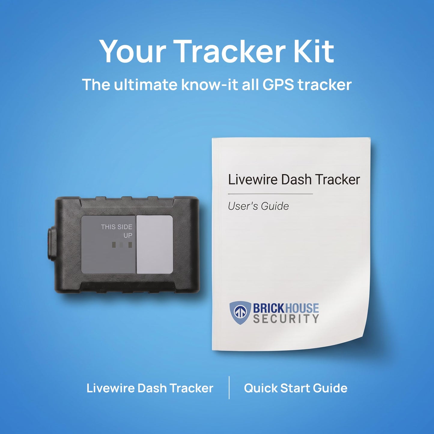 Brickhouse Security Livewire 4 4G LTE Auto GPS Tracker, Real Time Vehicle and Fleet Tracking, Geofencing, & Speed Alerts for Car & Trailer Vehicles, No Batteries Required, Subscription Plans Available