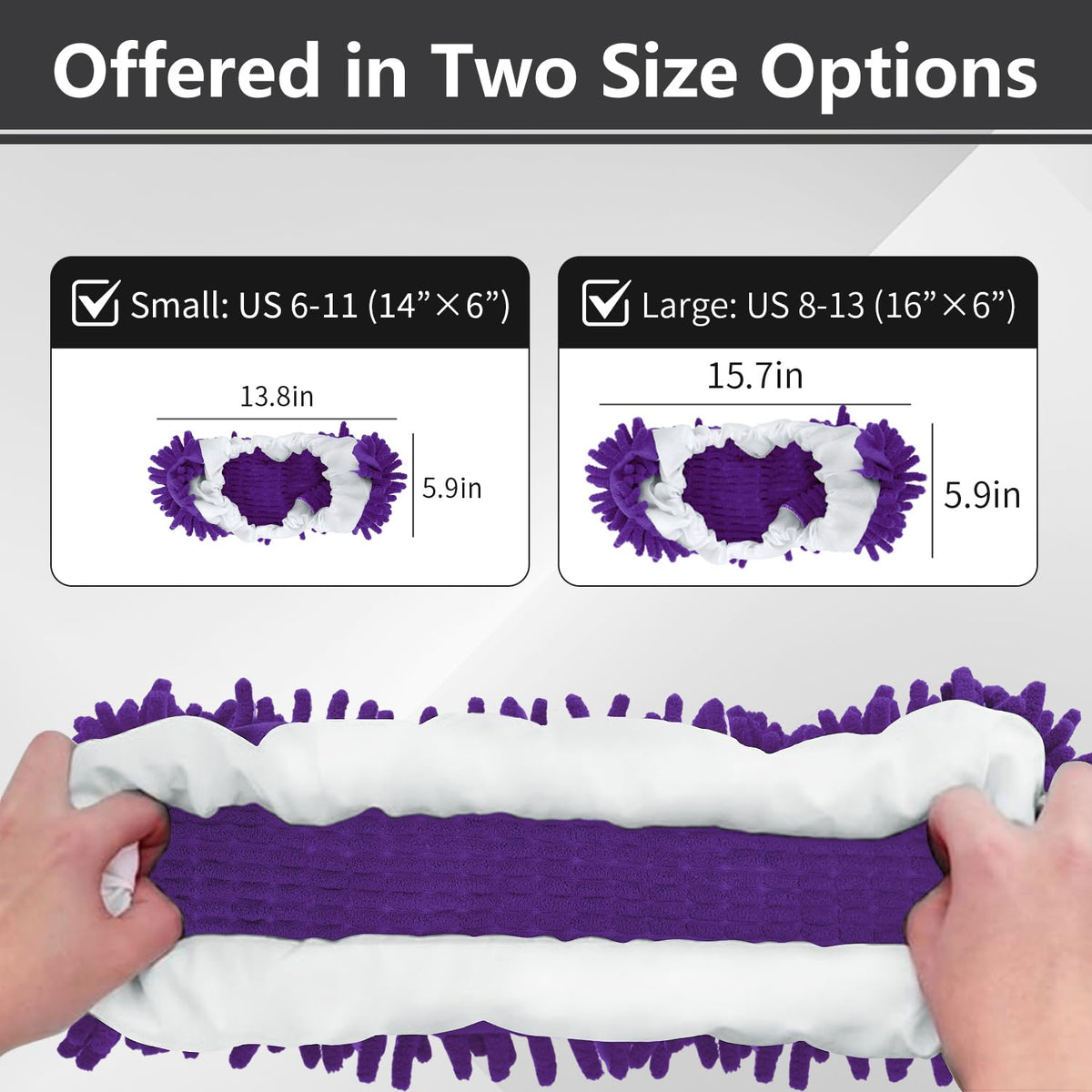 Mop Slippers Socks Floor Cleaning (5.2911 Ounce)