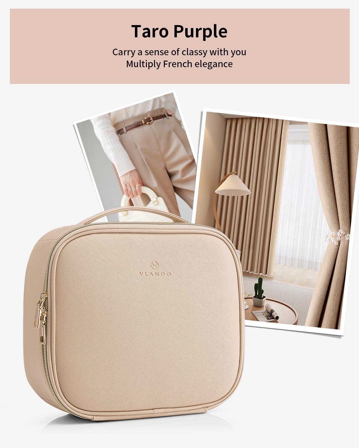 Vlando 6 Pcs Jewelry Bag and Cosmetics Bag for Women