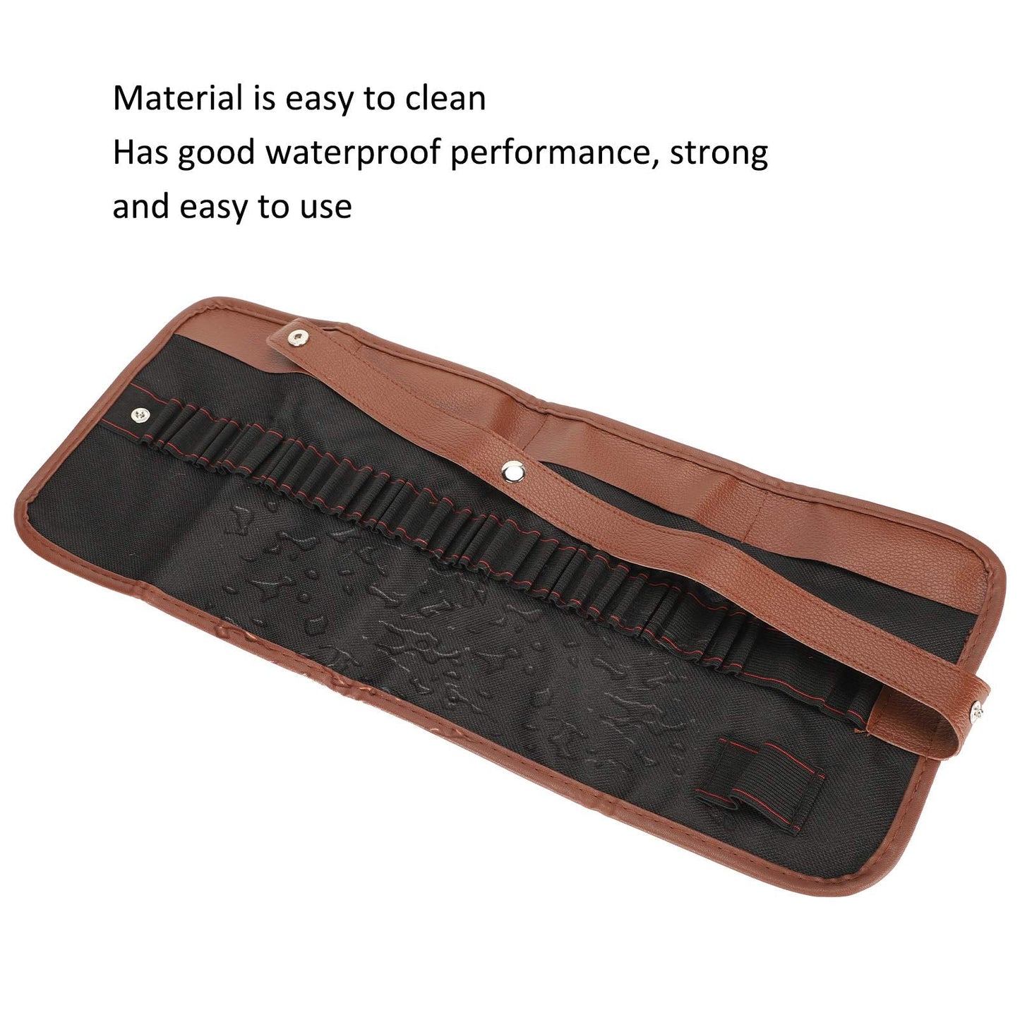 RIZGHWOY Oxford Cloth Storage Case,Tool Pouch Organizer for Painting Pottery Tools with Elastic Band Reinforced Sewing Fabric