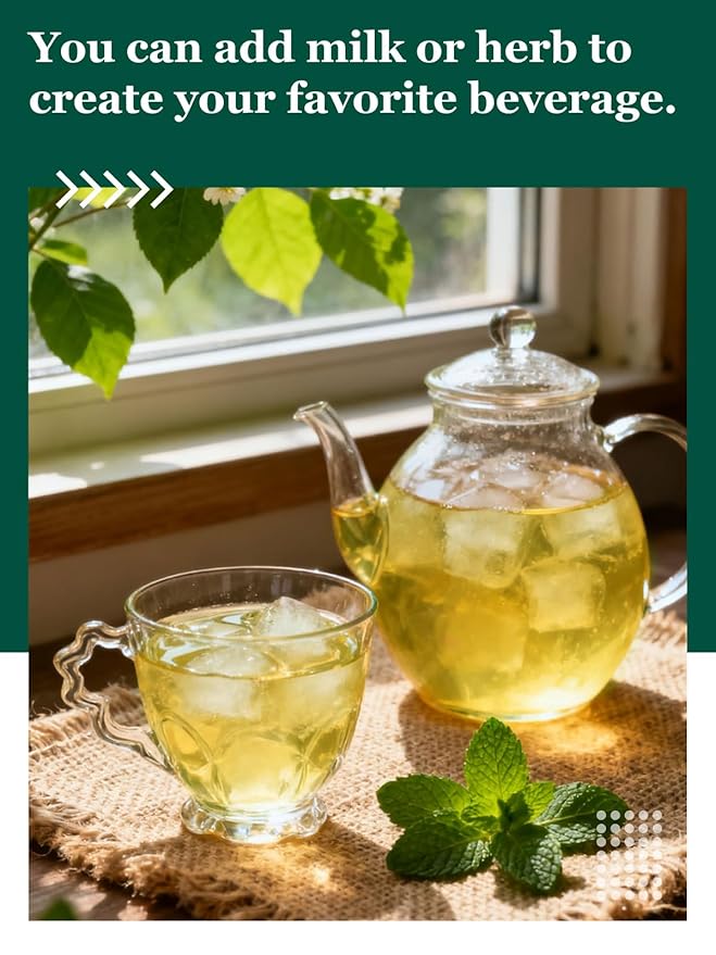 HYNTMYT Lemon Balm Tea Bags, Refreshing & Aromatic, Natural Lemon Balm Leaves Herbal Tea, Caffeine Free, 120 Count