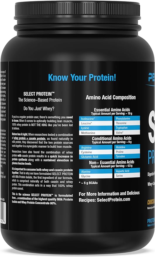 PEScience Select Low Carb Protein Powder, Chocolate Peanut Butter Cup, 27 Serving, Whey and Casein Blend, Keto Friendly, Gluten Free, Best Tasting, Clean Isolate for Women and Men