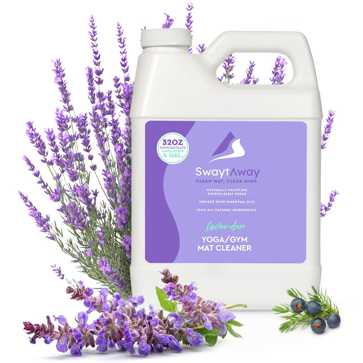 SwaytAway Fitness Mat Cleaner Concentrate Lavender (32 Fl Oz)