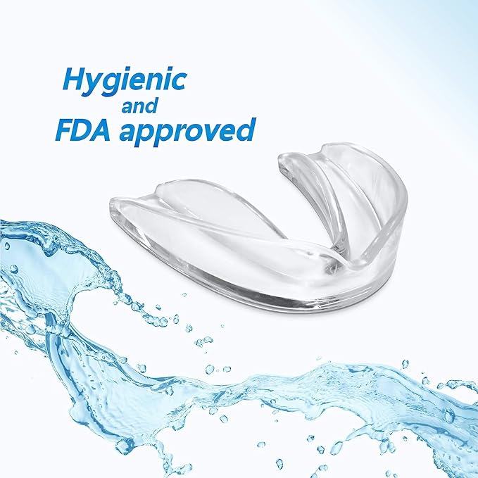 Moldable Mouth Guard for Teeth Grinding, Customizable Boil-and-Bite Mouthguard for Clenching, Dental Protection for Adults, Teens and Kids