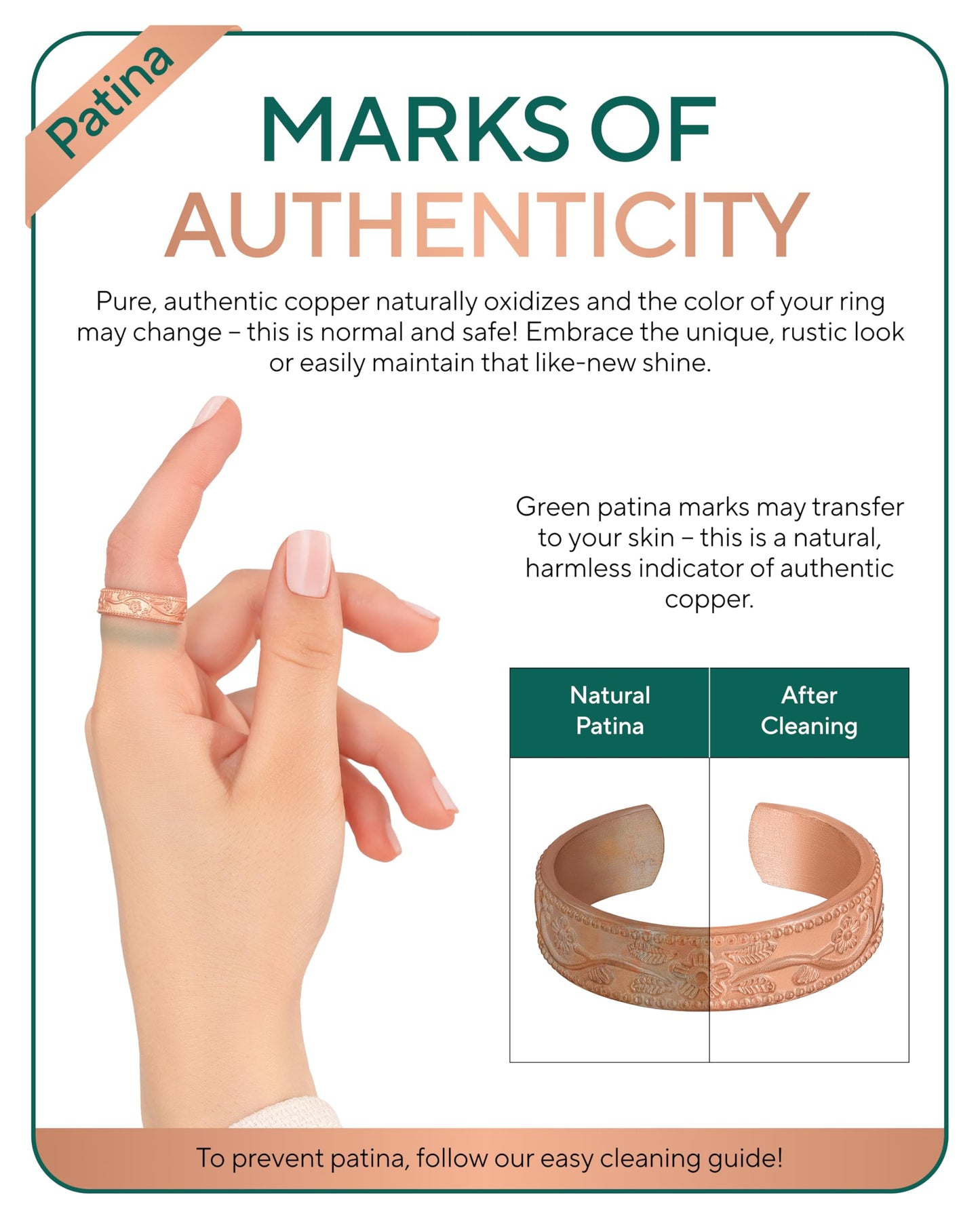TheraCopper Pure Copper Rings for Women & Men (2-Pack) — 100% Pure Copper Ring — Raw, Solid & Uncoated Authentic Handmade Open-End Adjustable Ayurvedic Jewelry Rings (6mm Domed)