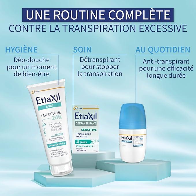 Etiaxil Anti-Perspirant Deodorant 48H Roll-on 2 x 50ml by Etiaxil