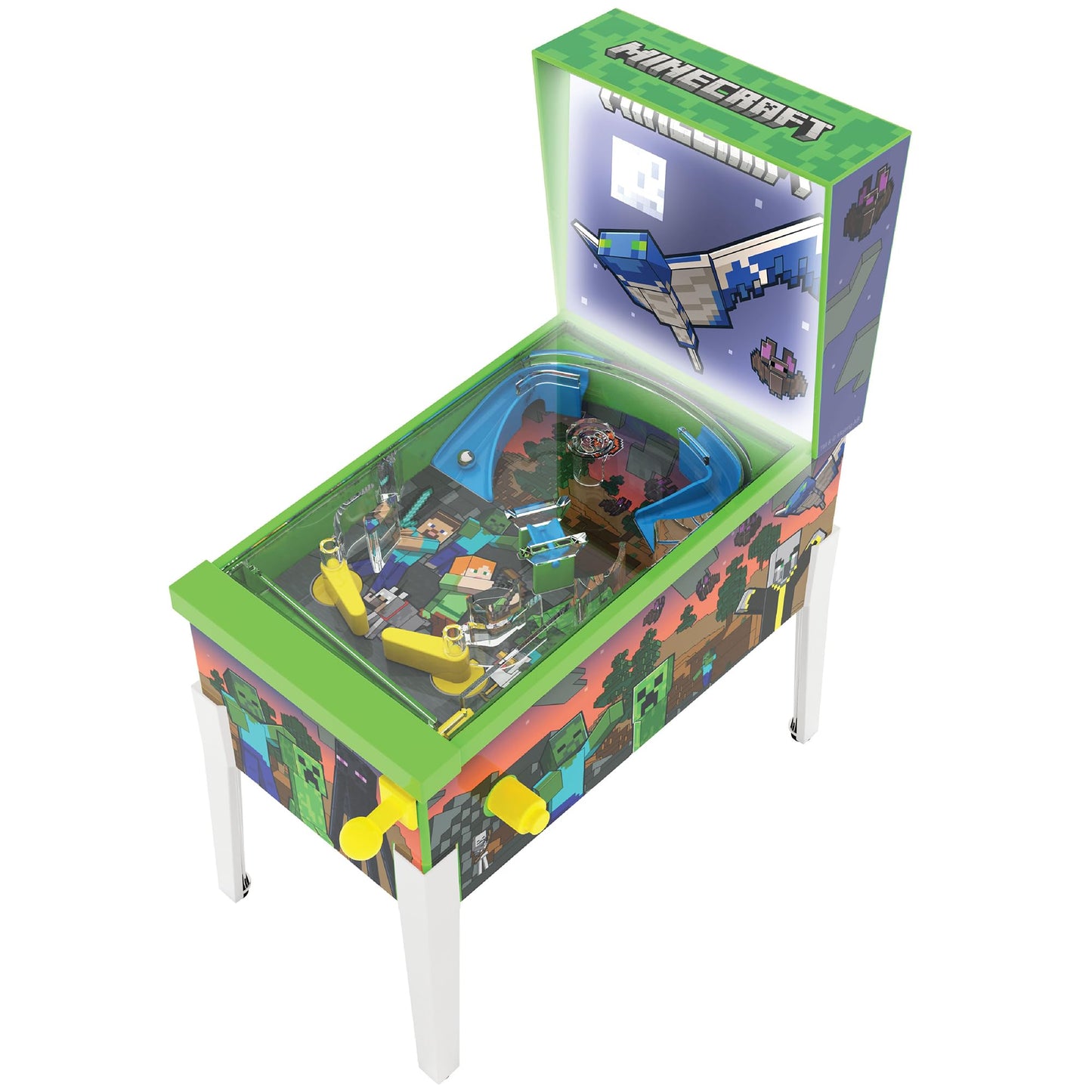 Minecraft: Mini Arcade Pinball - Deluxe Collector Series, Lights & Sounds, Classic Tabletop Game, Skill Shot Challenges, Licensed Toy, Adults-Kids 3+