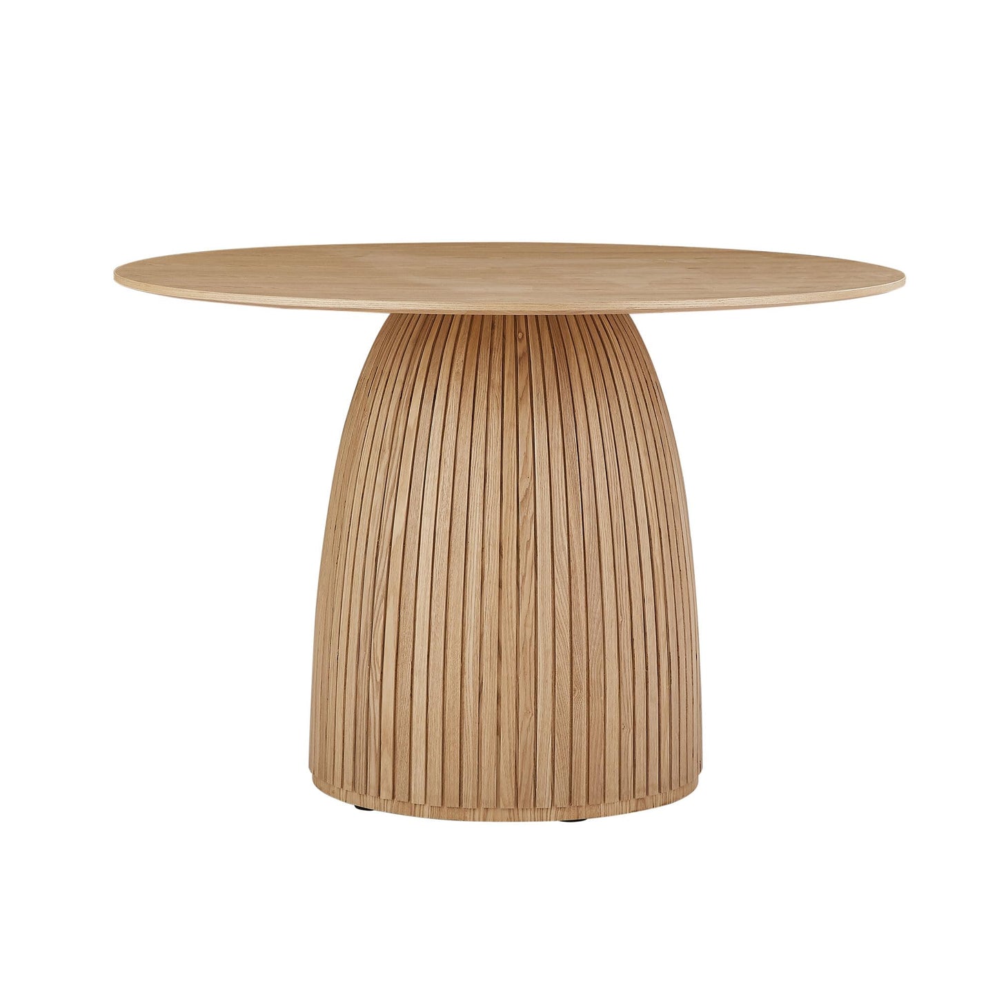 DREAMODERN Round Dining Table for 6 People, 47.24 Inches Dining Room Table, Wood Round Kitchen Tables for Dining Room, Kitchen, Living Room, Oak