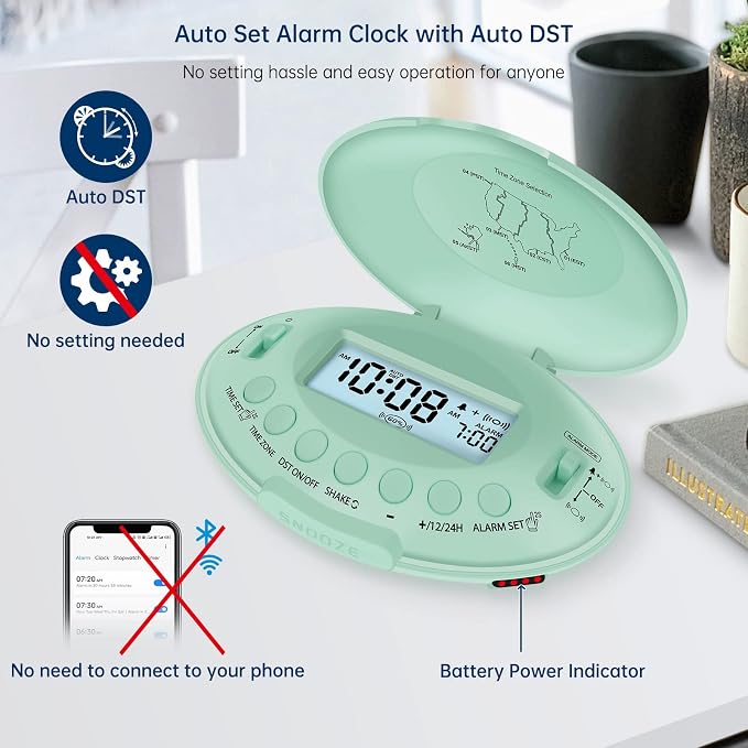 DreamSky Vibrating Alarm Clock for Heavy Sleepers Adults Under Pillow