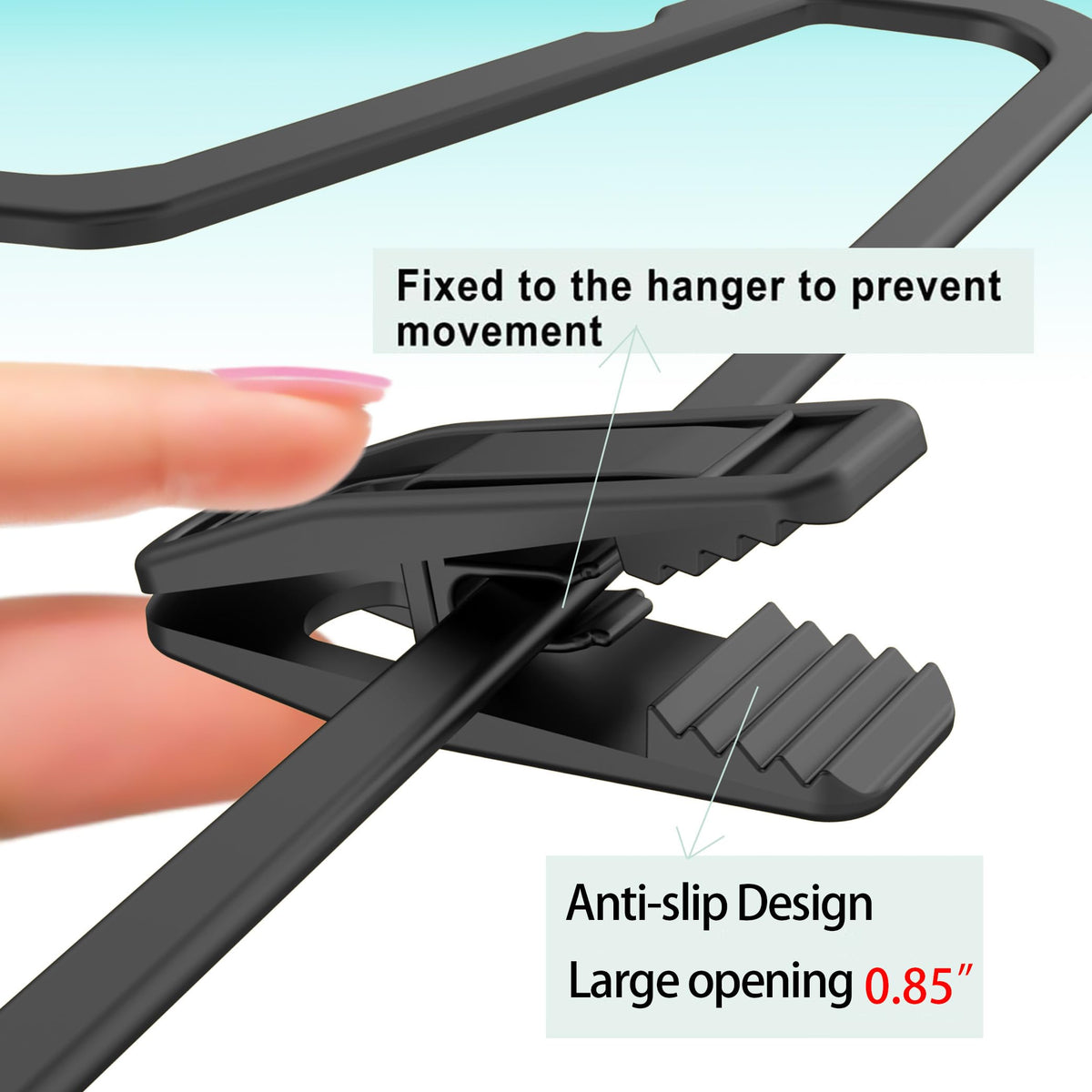 Hanger Clips Perfect for Velvet Hangers (80 Count)