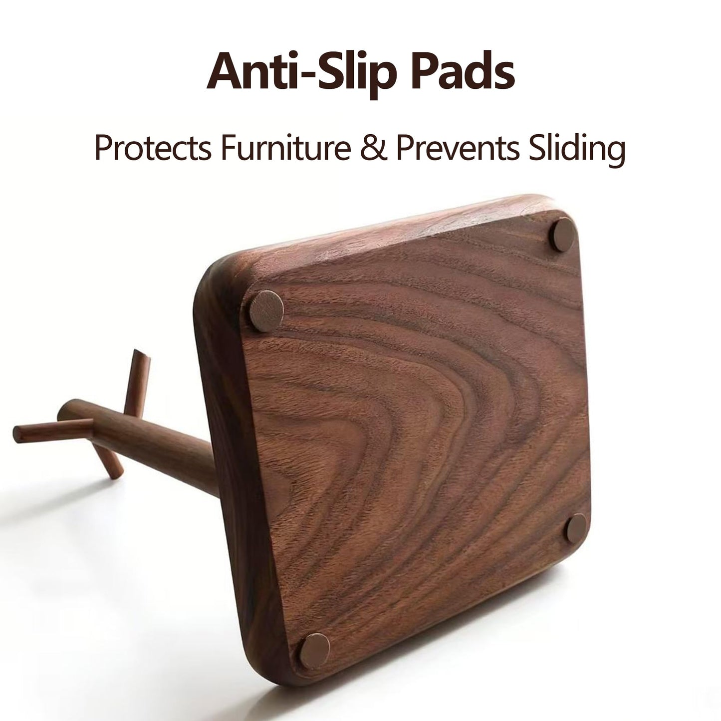 LIGNUMLOQU Solid Black Walnut Wooden Key Tray, Multi-Functional Key Bowl for Entryway Table, Key Holder Stand equipped with 3 Hooks, Wood Dish for Wallet,Watch,Mobile Phone and Jewelry Organizer