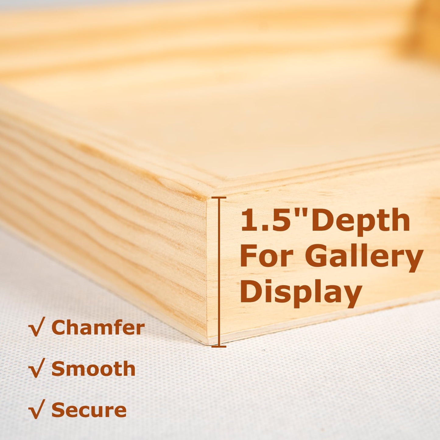 DJAR Wood Canvas Panels 11" x14'', 2 Pack – Ideal for Paint Pouring, Acrylic, Oil Painting, and Art Crafts