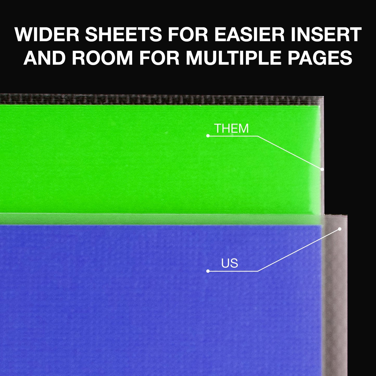 Samsill 500 Pack Heavy Duty Sheet Protectors, Non-Glare, 8.5x11 Inch Page Protectors for 3 Ring Binder, Letter Size Protectors Reinforced Holes, Non-Glare Document Sleeve, Top Loading, Acid Free