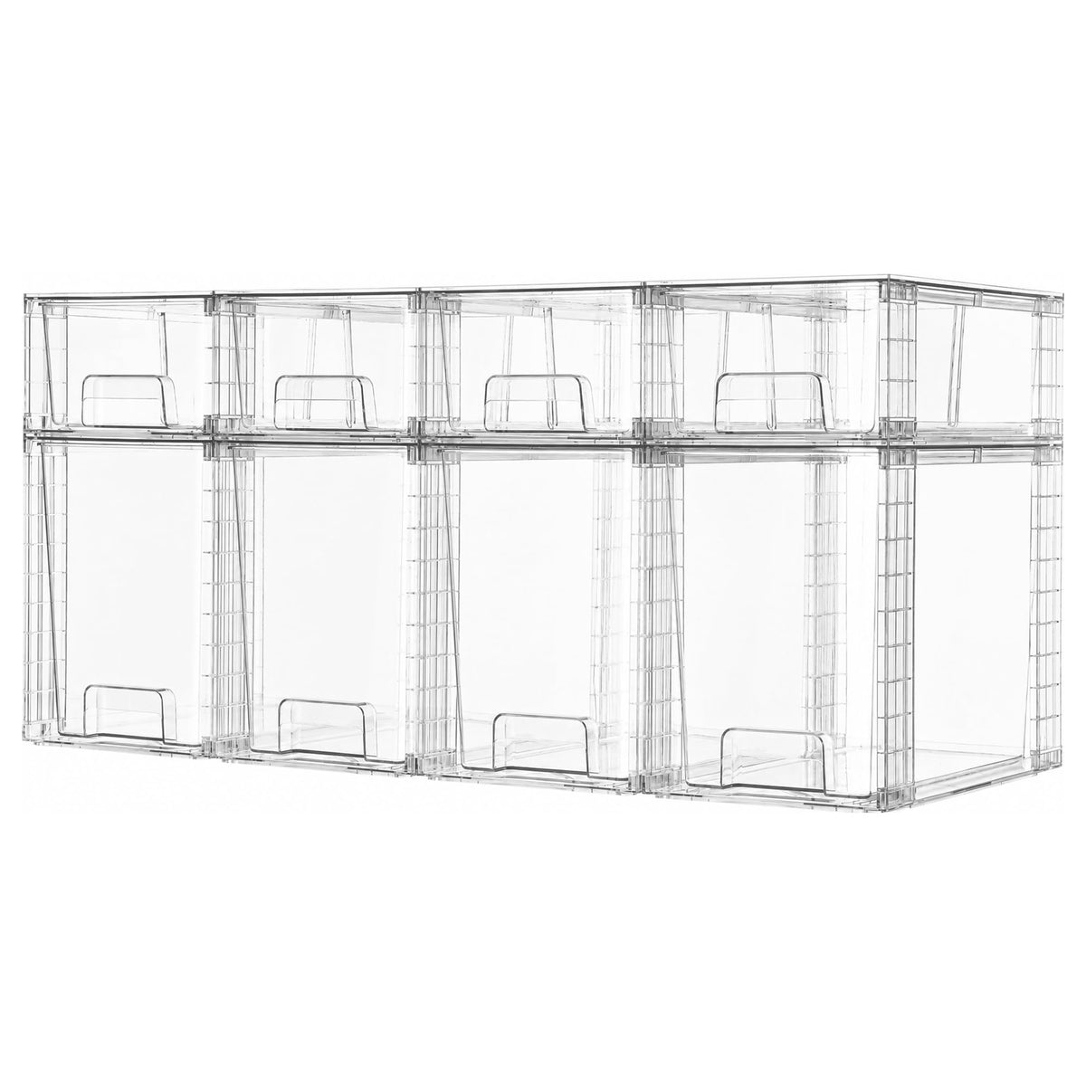 Clear Stackable Storage Drawers (8 Count)