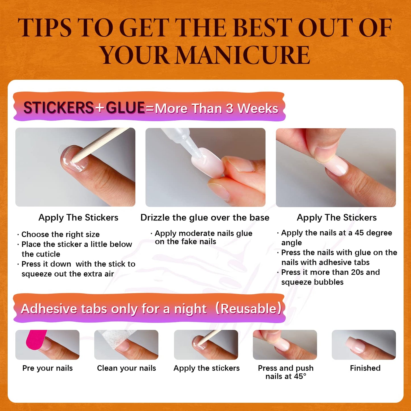KQueenest Black Press on Nails Medium Almond Stiletto with Ghost Pattern, Gel Fake Nails Medium, Acrylic Nails Press ons Feature Protective UV Coating in 24PCS