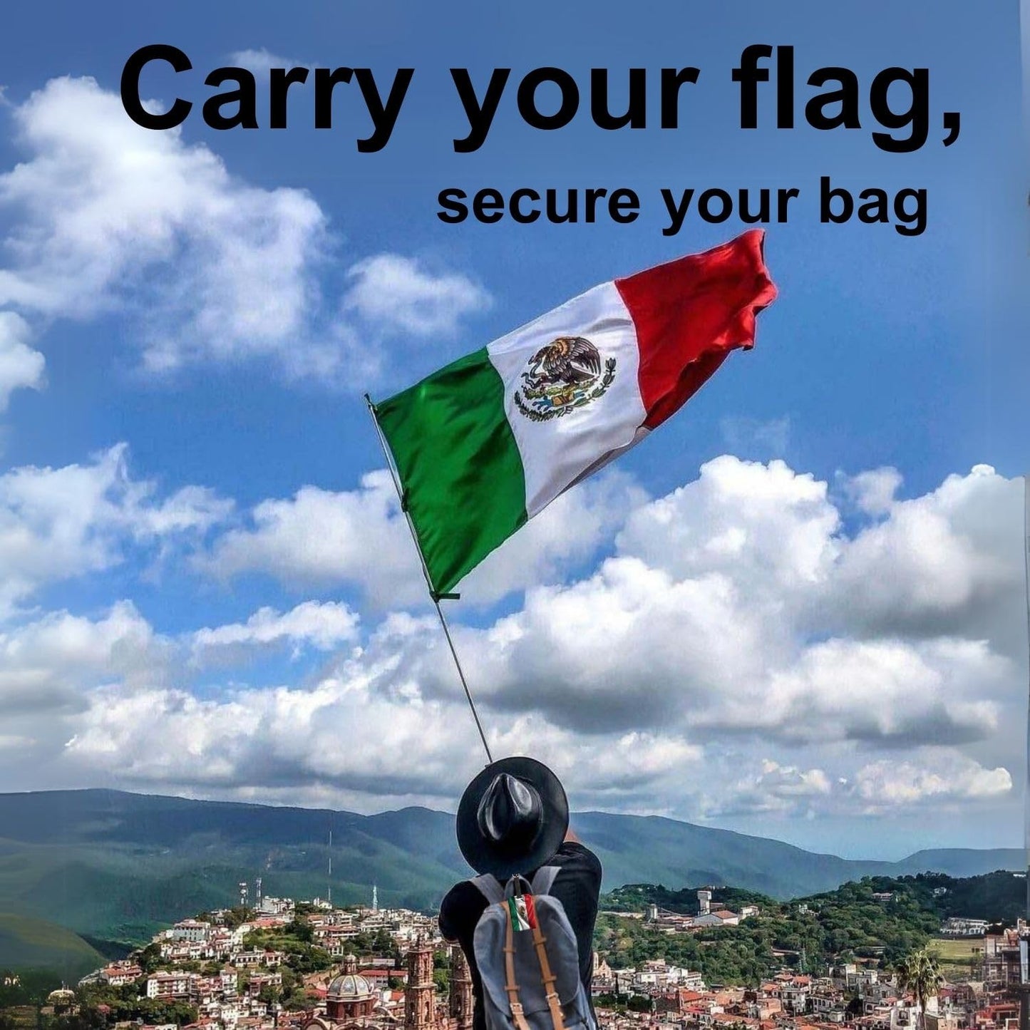 [Pack 2] tag8 Mexico Flag Tag Smart Bag tag |Trendy Luggage tag ID Identification | Suitcase Tag | Fashionable Digital Name tag | Airline Compliant, SITA World Tracer Code Enabled | Gift idea