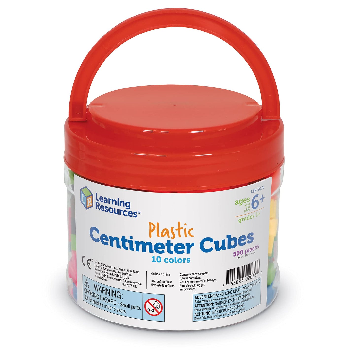 Learning Resources Centimeter Cubes - Ages 6+ Counting and Sorting Toys for Kids, Math Manipulatives, Fine Motor Skills