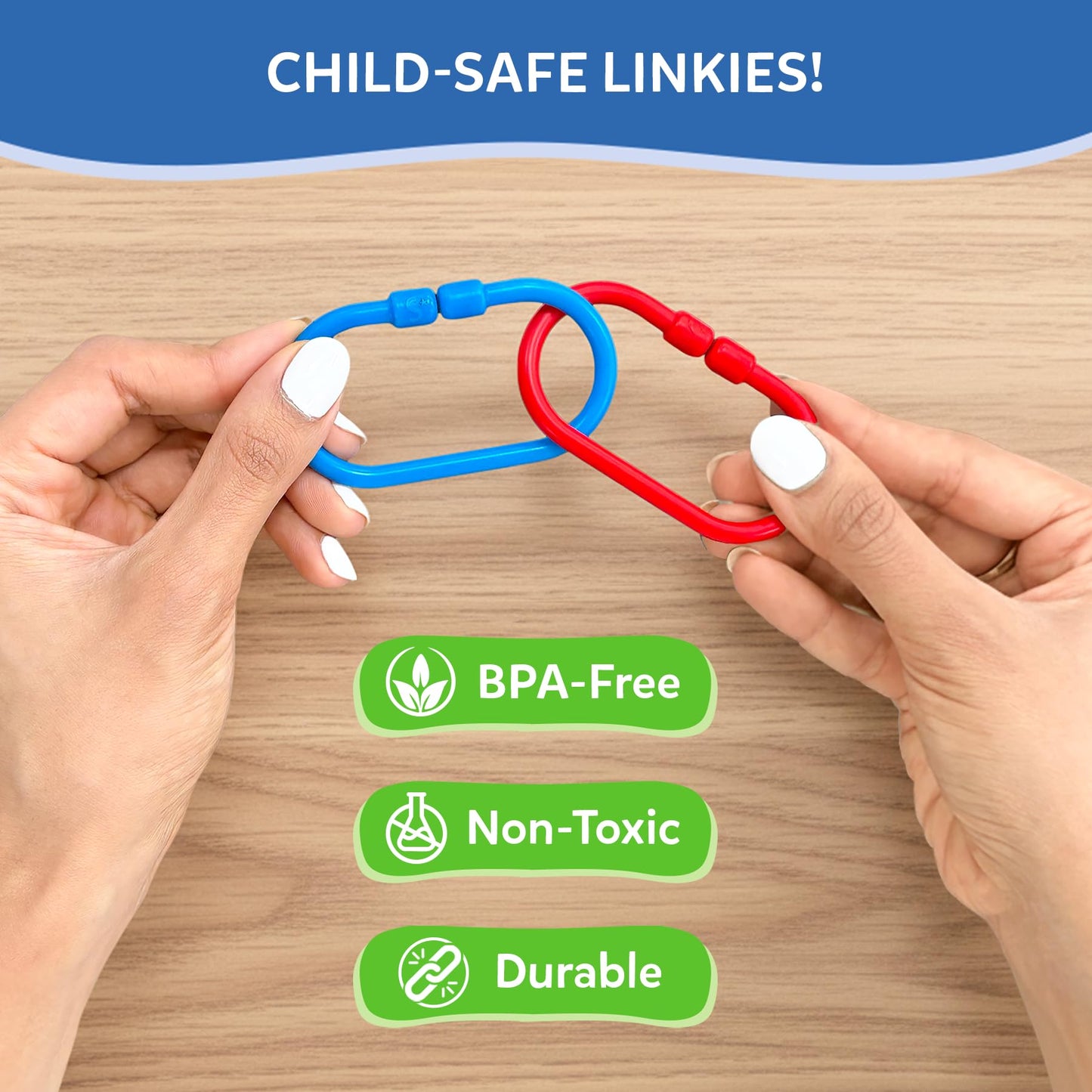 Skillmatics Connectable Learning Link Toy for Toddlers – Fun & Educational Snap-Together Activity, Bead Maze Toys for Babies, Fine Motor Skill, Early Learning, Gift for Ages 10–24 Months, 36 Links