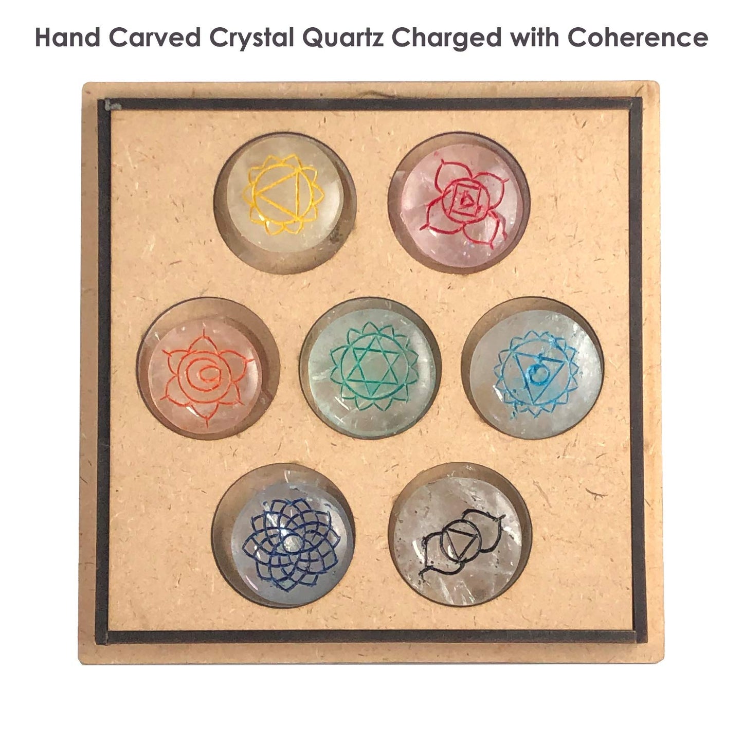 Crystal Quartz Chakra Healing Crystals Set – Tachyon Energy Stones for Meditation, Energy Alignment, Balancing Chakras – Root to Crown Chakra Kit – Spiritual Wellness & Reiki Tools