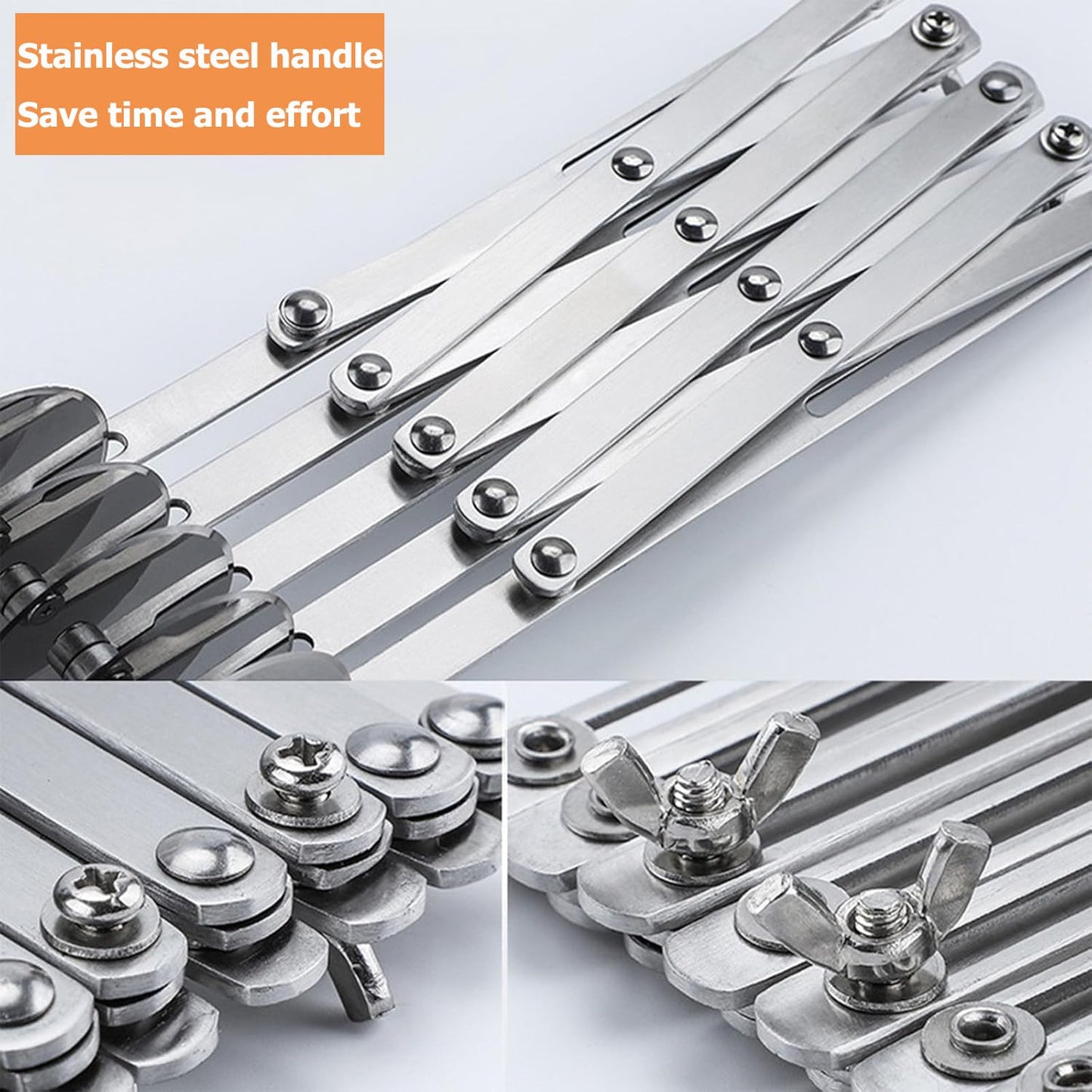 Food Grade Stainless Steel Pizza Cutter Multi-Wheel Dough Divider Pastry Knife Baking Cutter (7, Wheel)
