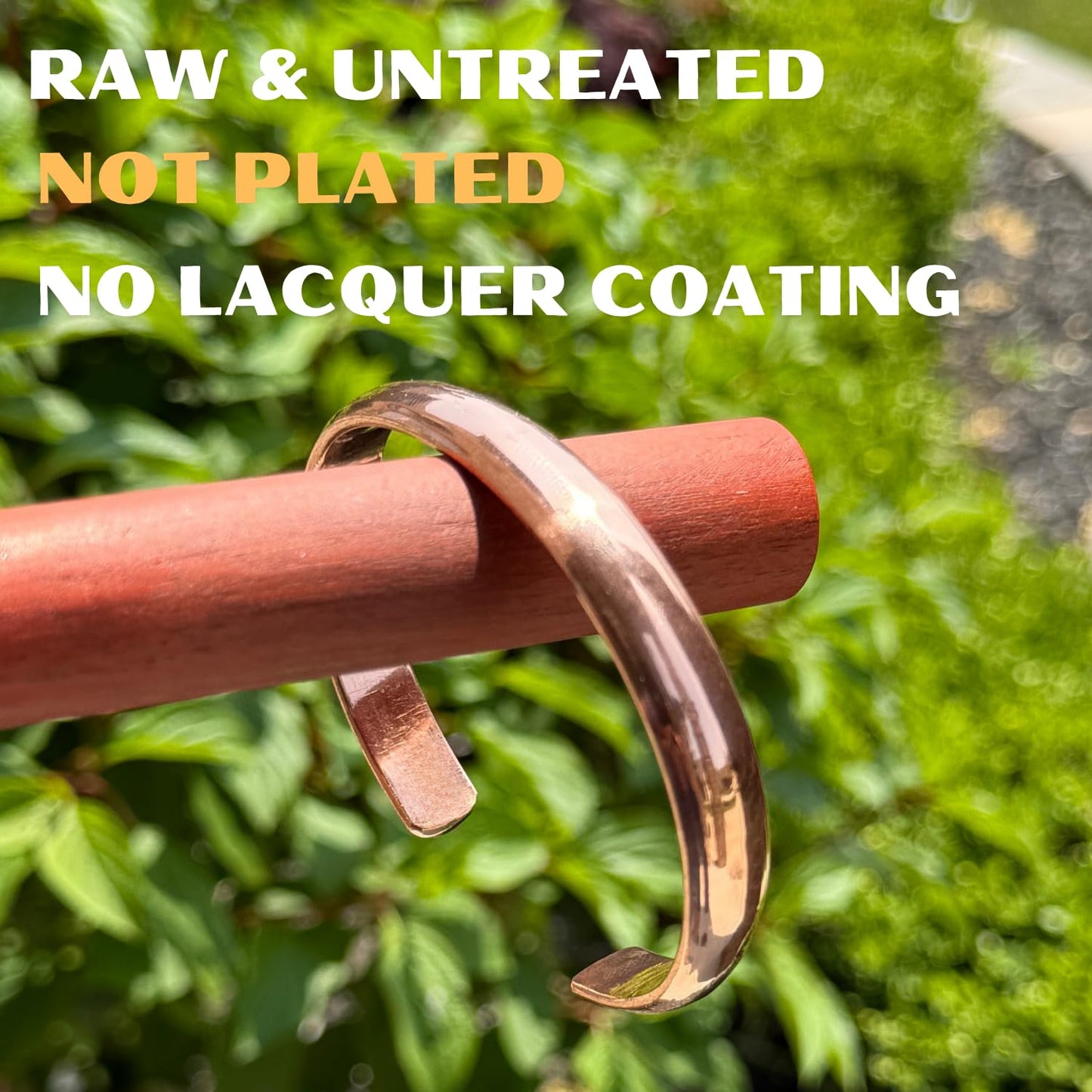 USTeckno Hand Forged 100% Pure Copper Bracelet. Made with Solid High Gauge Copper and Health benefits. Enhance your well-being in style