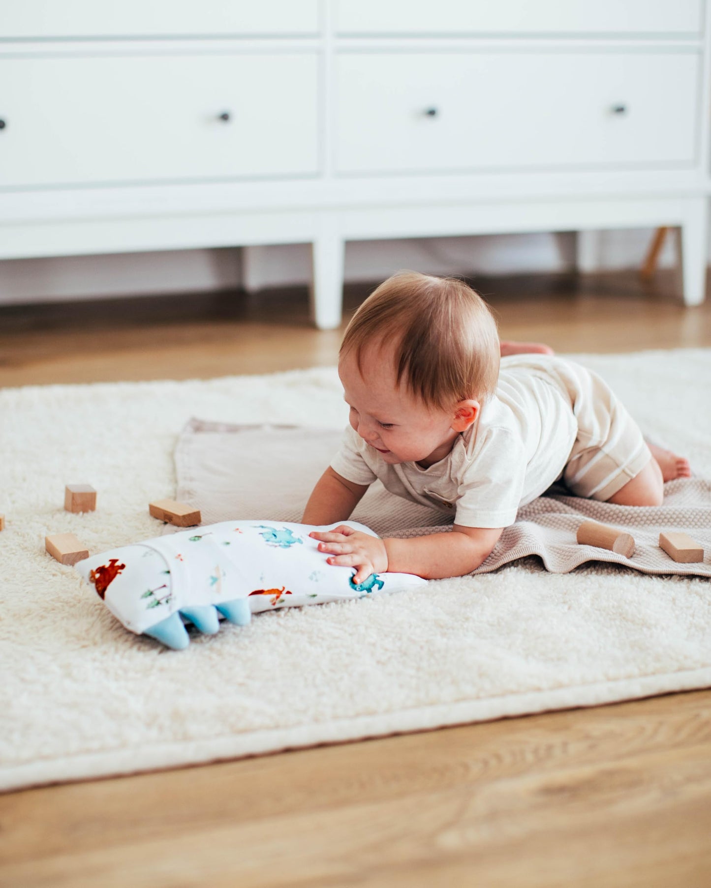 Theo's Lovey Pillow - Cloud-Soft Bamboo Lovey for Babies (0m+), Self-Soothing, Huggable Comfort Toy Pillow, Washable and Travel-Ready - Into The Mountain (Small)